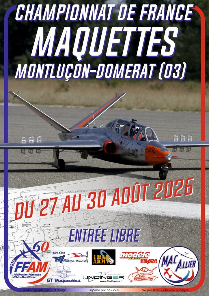 Affiche Championnat de France Maquette à Montluçon 2026